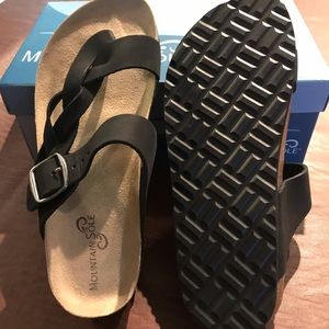Black Hollie Mountain Sole Birkenstock Sandal